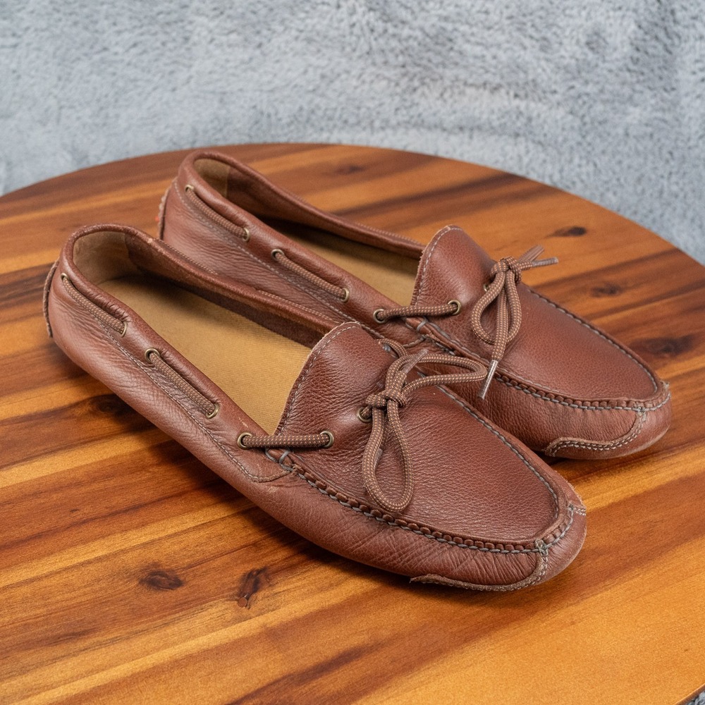 Cole Haan Gunnison Men's Brown Leather Driving Slip-On Loafers Moccasins Sz 11 D
